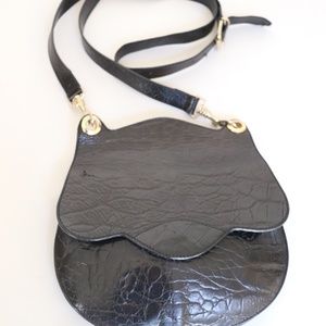 Furla Leather Black Hand Bag
